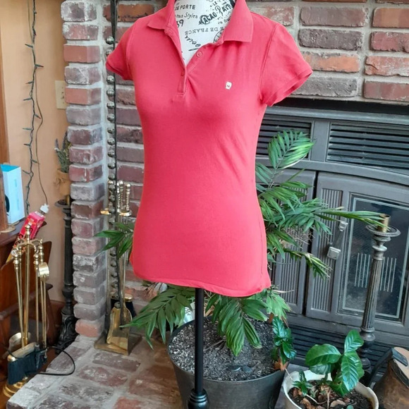 Mossimo Deep Orange Stretch Polo - Picture 4 of 4